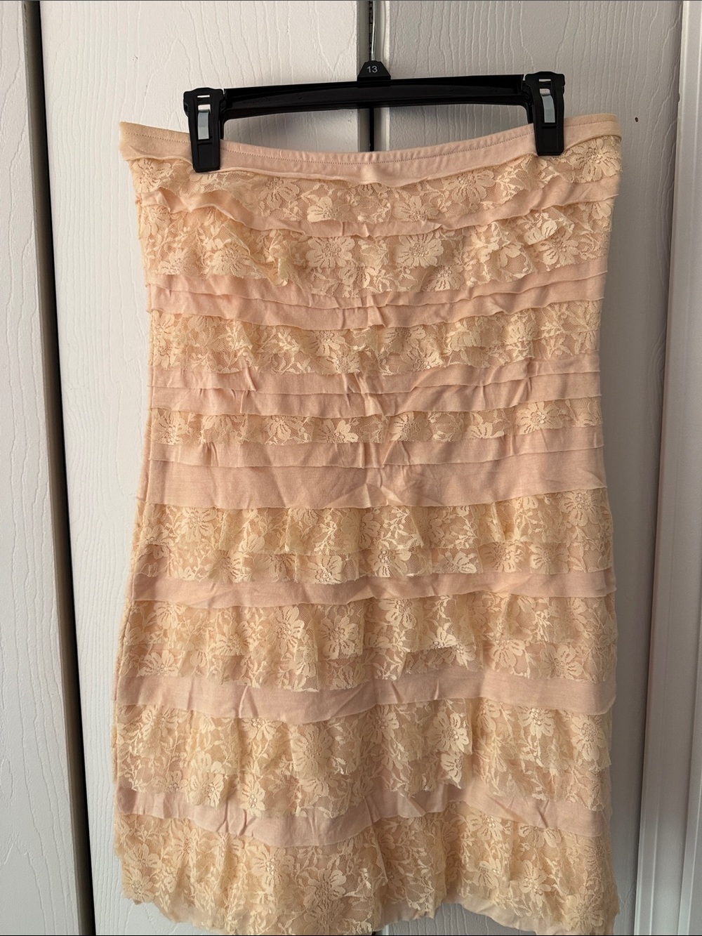 Express tube dress in pale pink